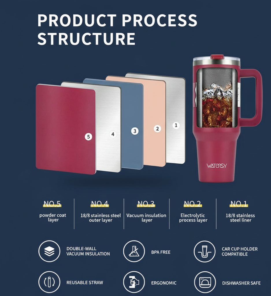 30/40oz Stainless Steel Tumbler