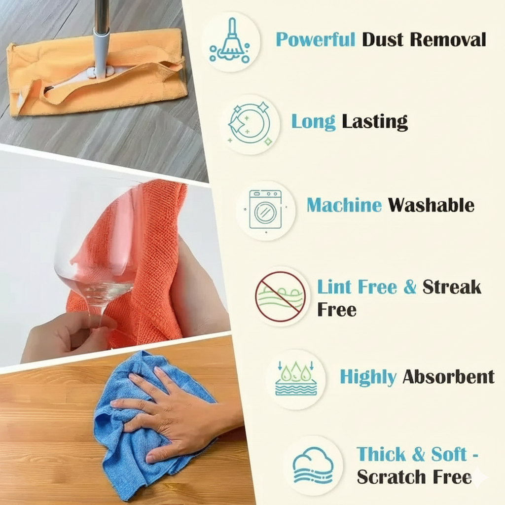 Microfiber Kitchen Cleaning Towels