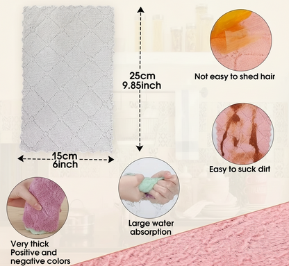 Multipurpose Microfiber Dishwashing Towels