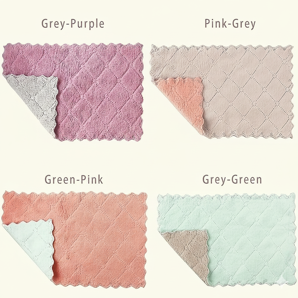 Multipurpose Microfiber Dishwashing Towels
