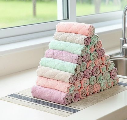 Multipurpose Microfiber Dishwashing Towels