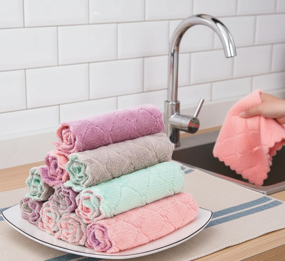 Multipurpose Microfiber Dishwashing Towels